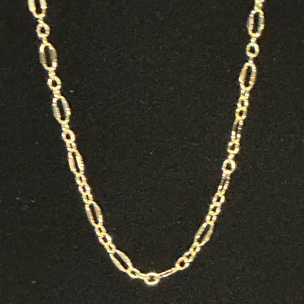 Gold Plated Link Chain Necklace - Elegant Women’s Girl’s Everyday Wear